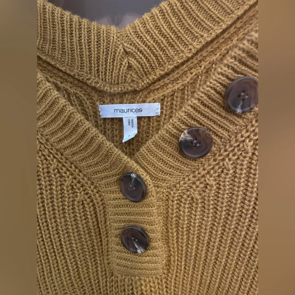 Maurices Sweater Mustard Yellow NWOT